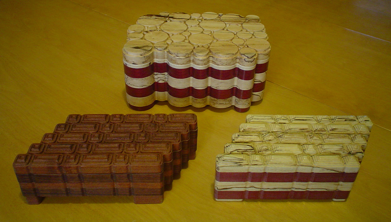 Wooden Boxes purpleheart wood